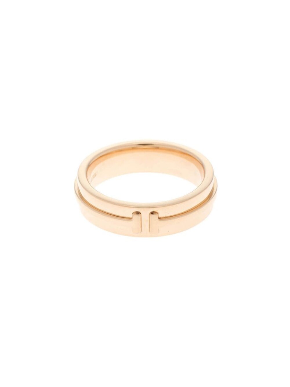 Tiffany & Co T Wide Ring 18k Pink Gold